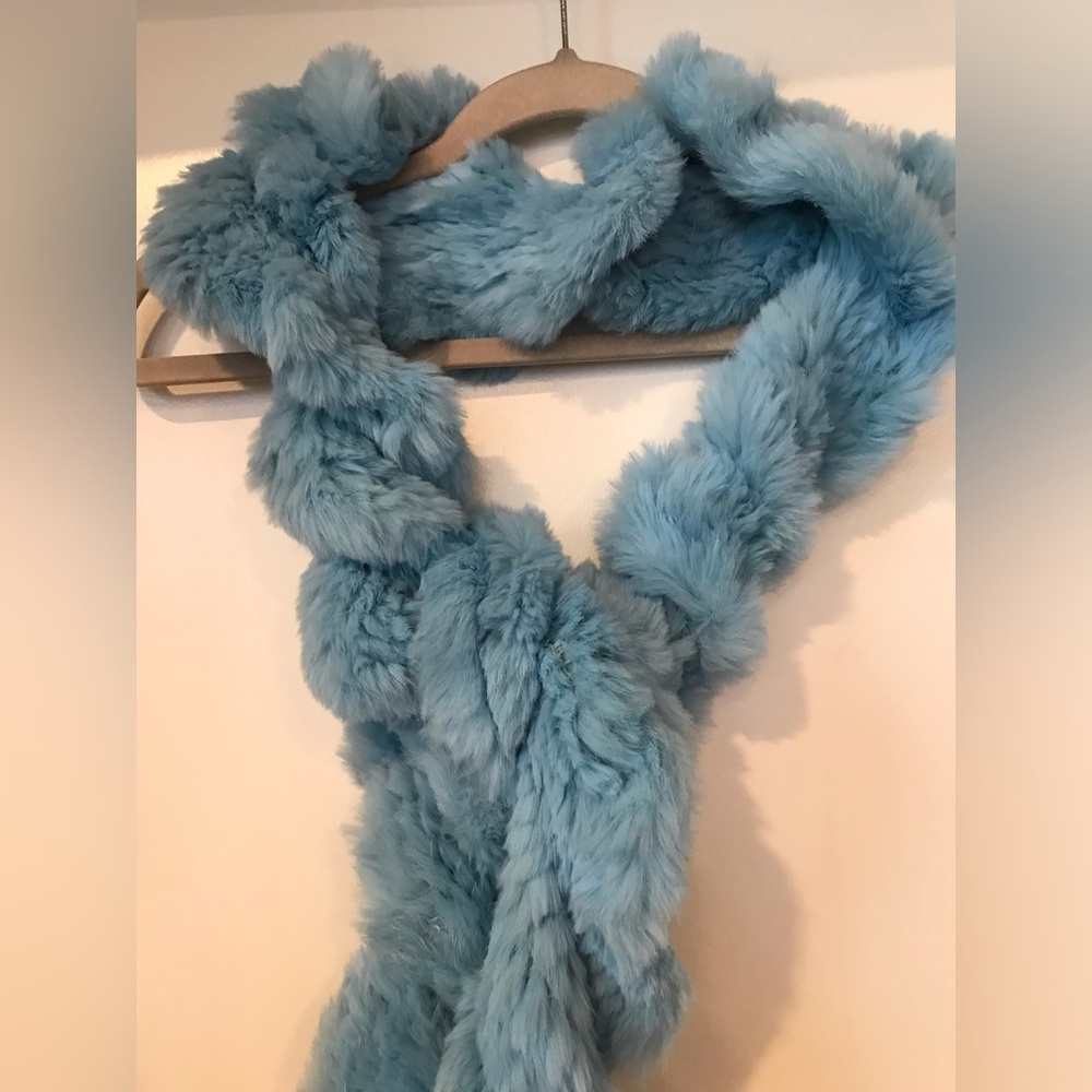 NWT Real rabbit fur scarf - Picture 2 of 8